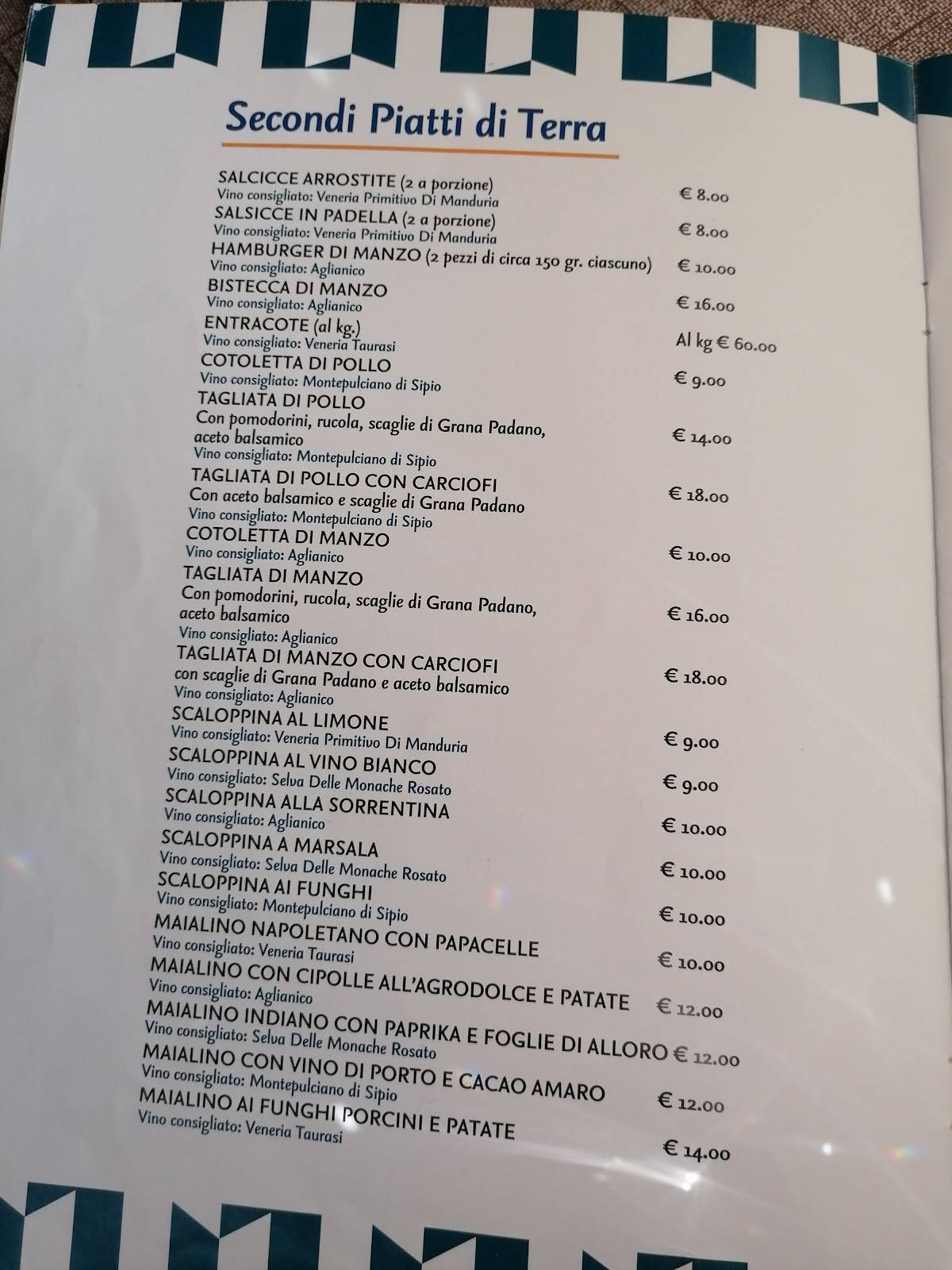 Menu di Pony Express Ristorante e Pizzeria 