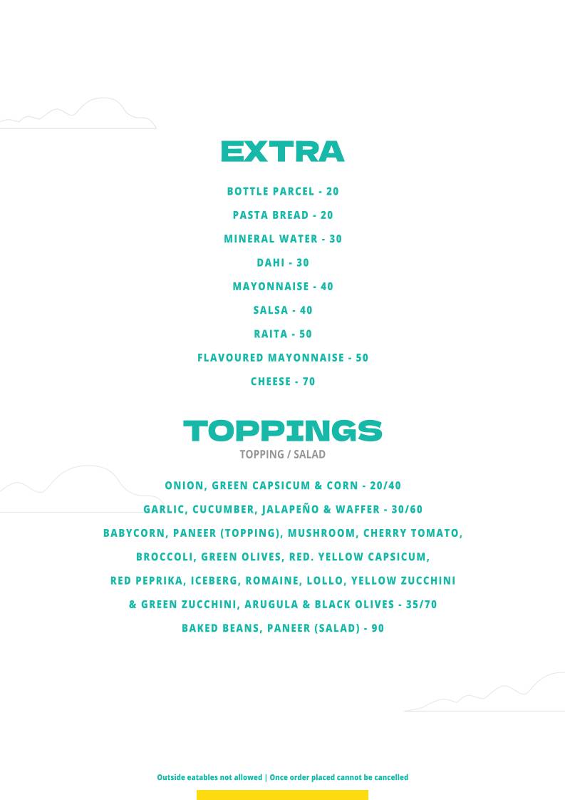 Poona Food truck menu