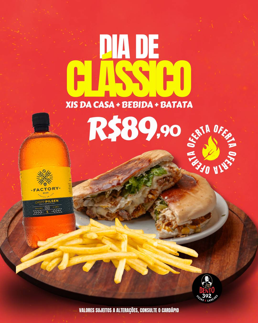 Bento 392 Pizzas e Lanches cardápio