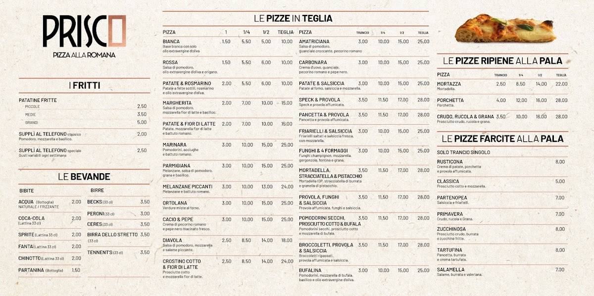 Menu di Prisco 