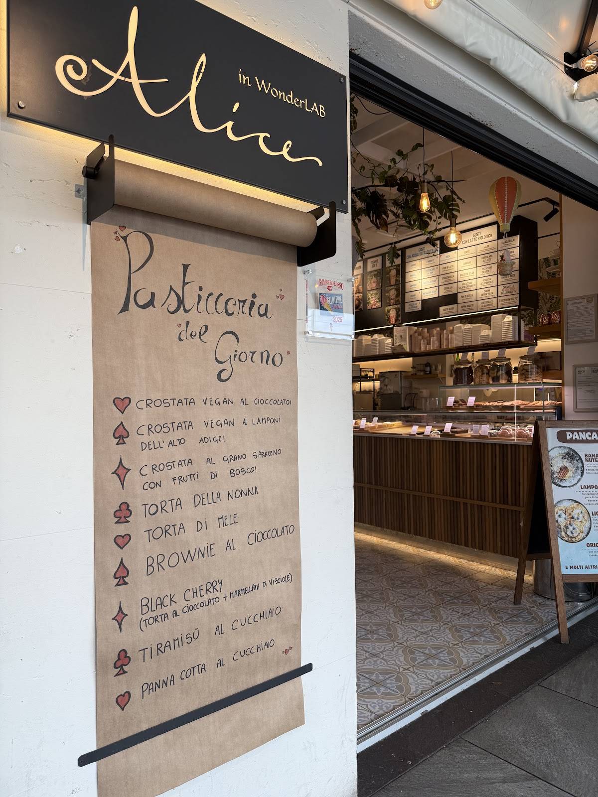 Menu di Alice in WonderLab 