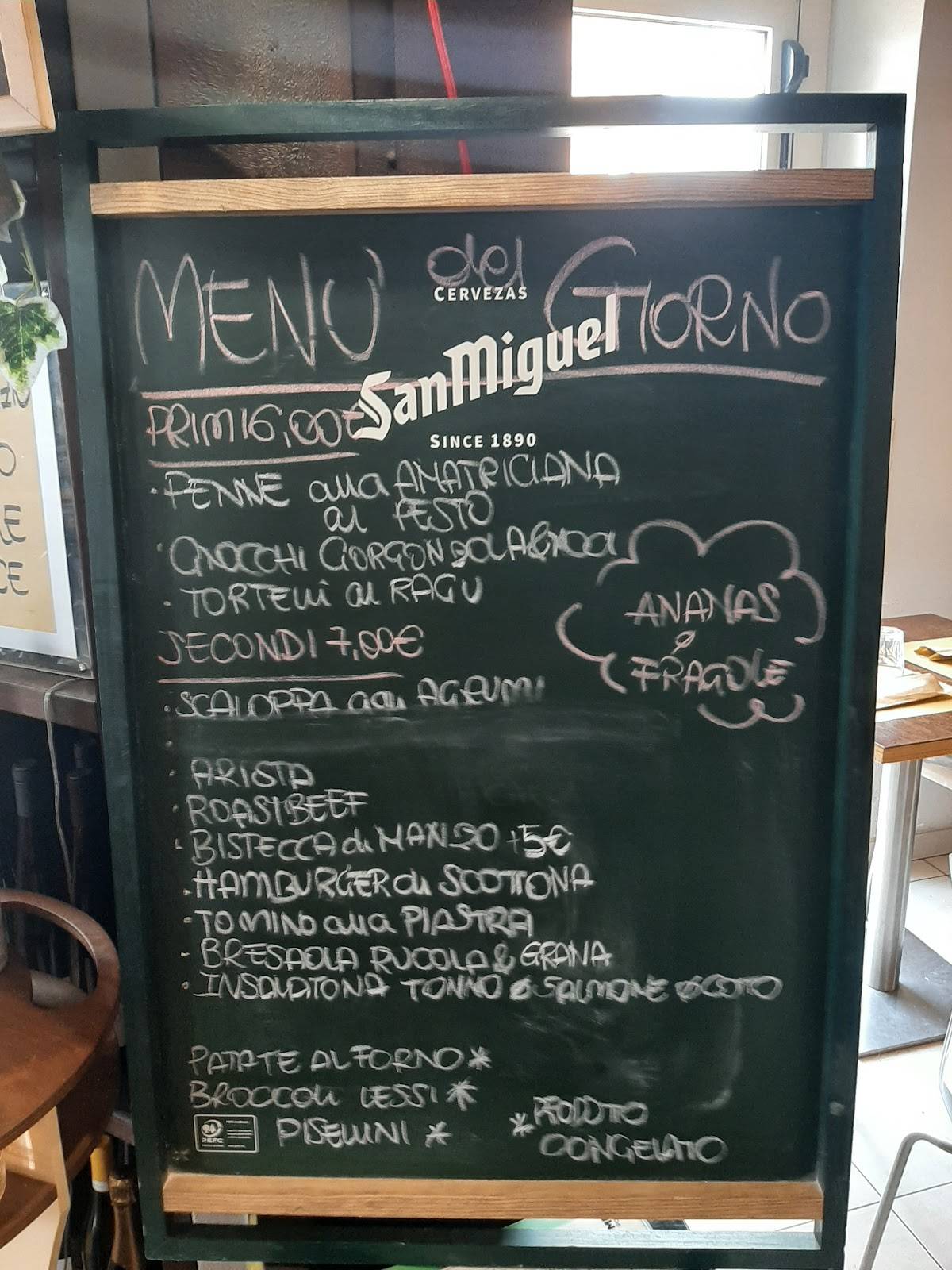 Menu di Colibrì 