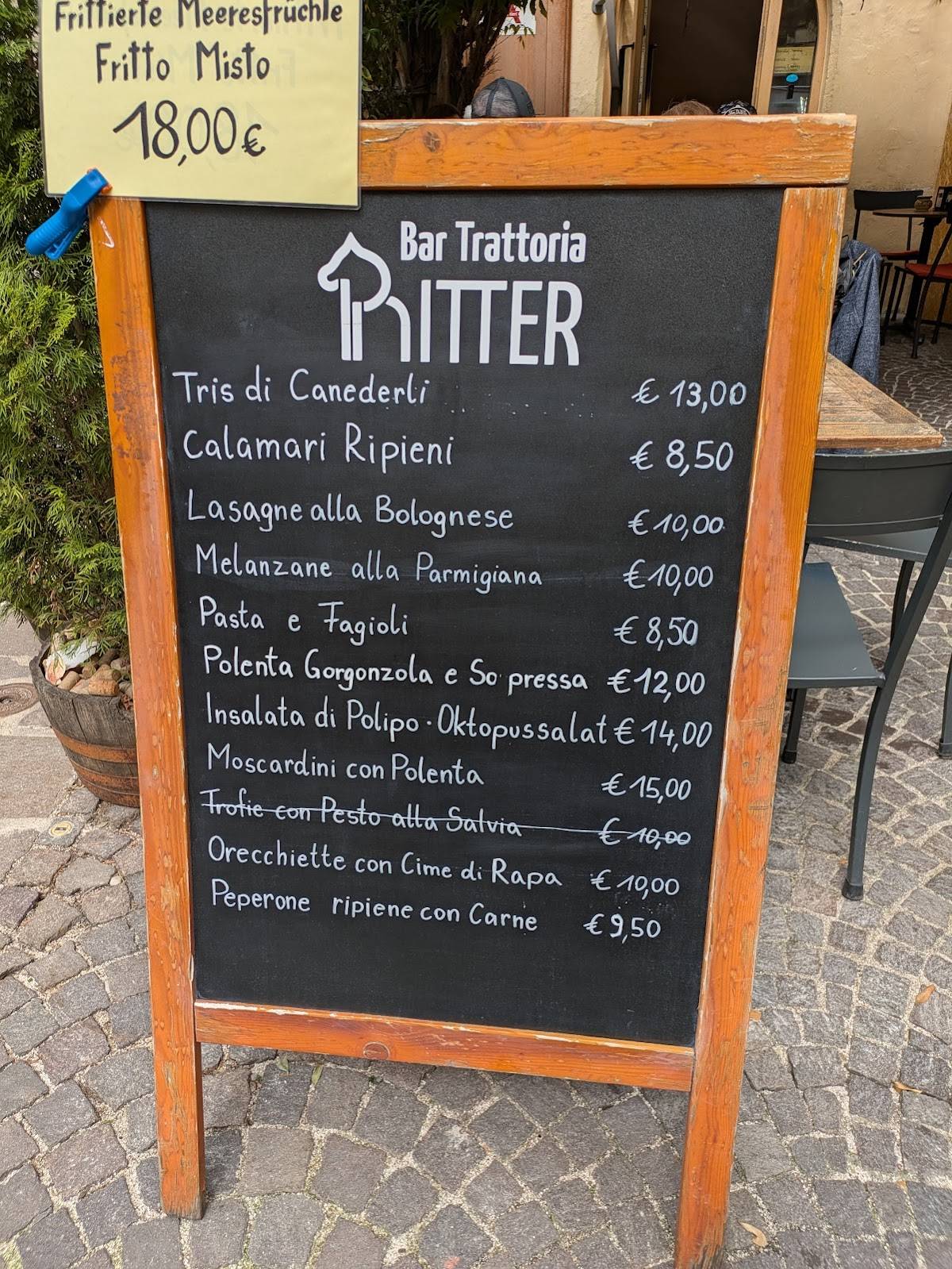 Menu di Bar Ritter 