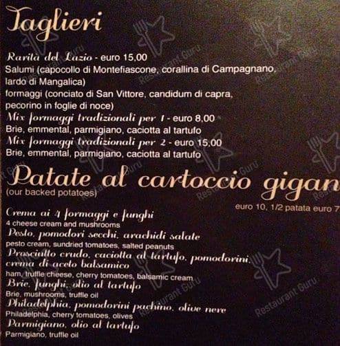 Menu di Bar Black Market 