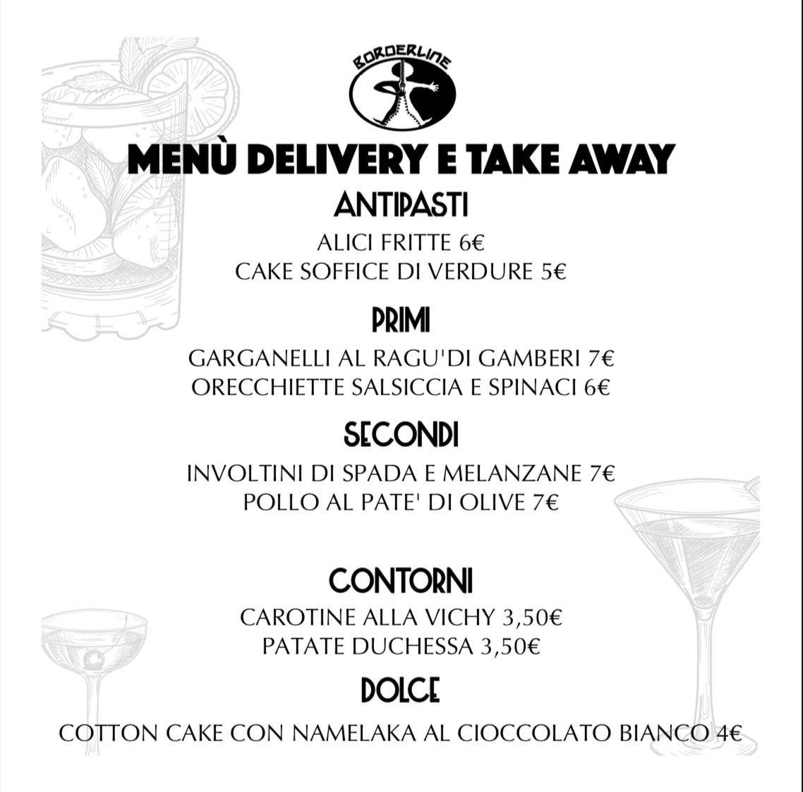 Menu di Borderline Cocktail Bar 
