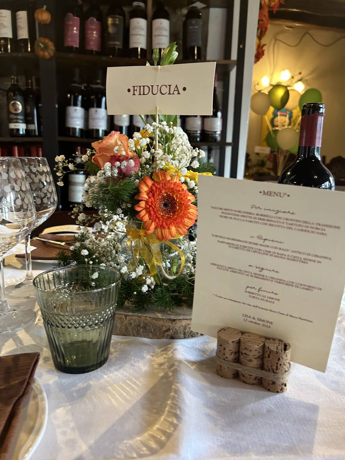 Menu di Casa di cucina Villa la Boccia 