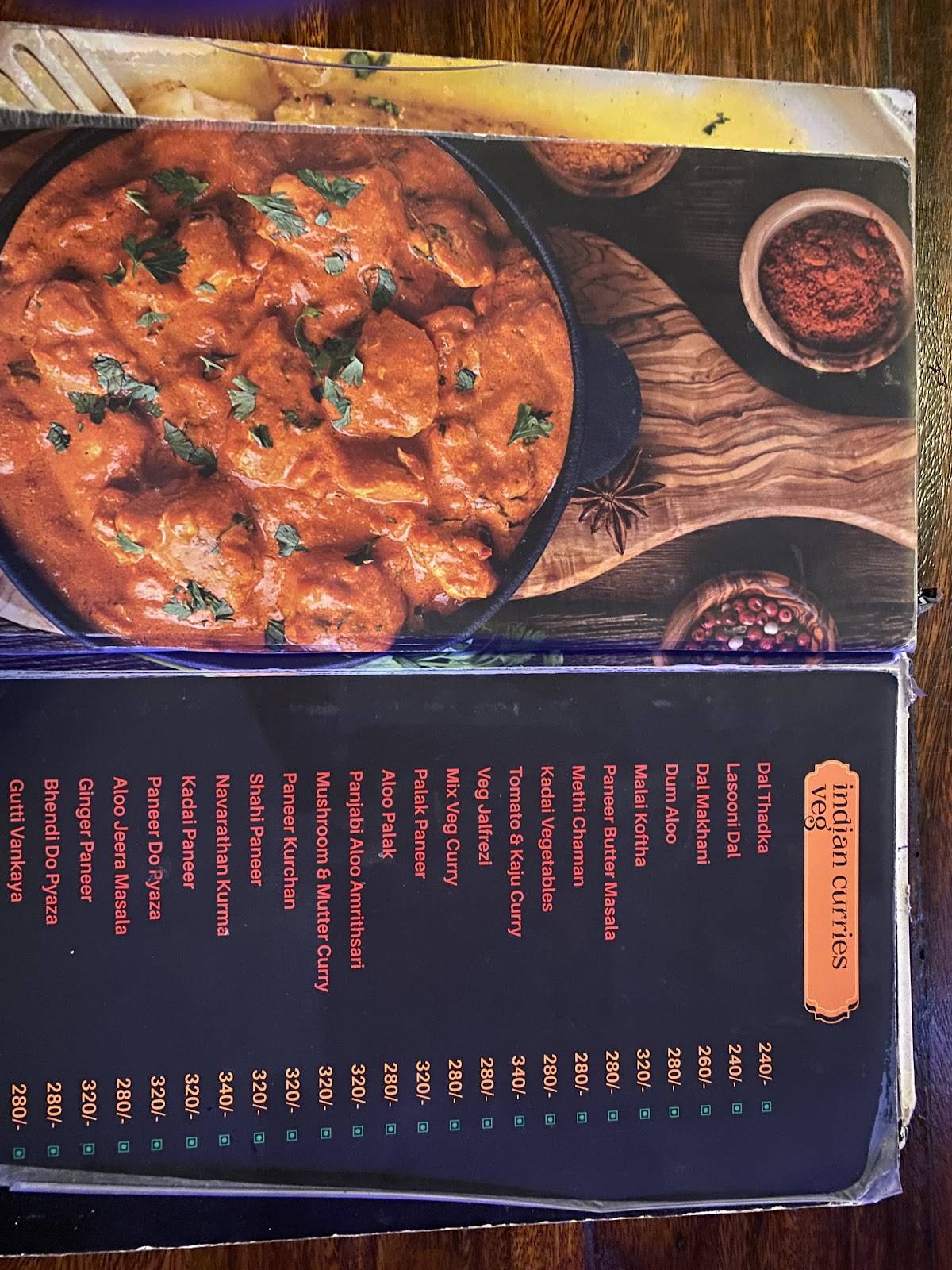 Element E7 Resto Bar menu