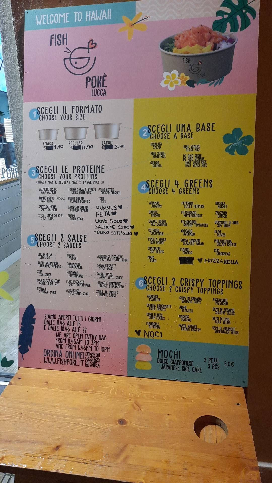 Menu di Fish Poke Lucca 