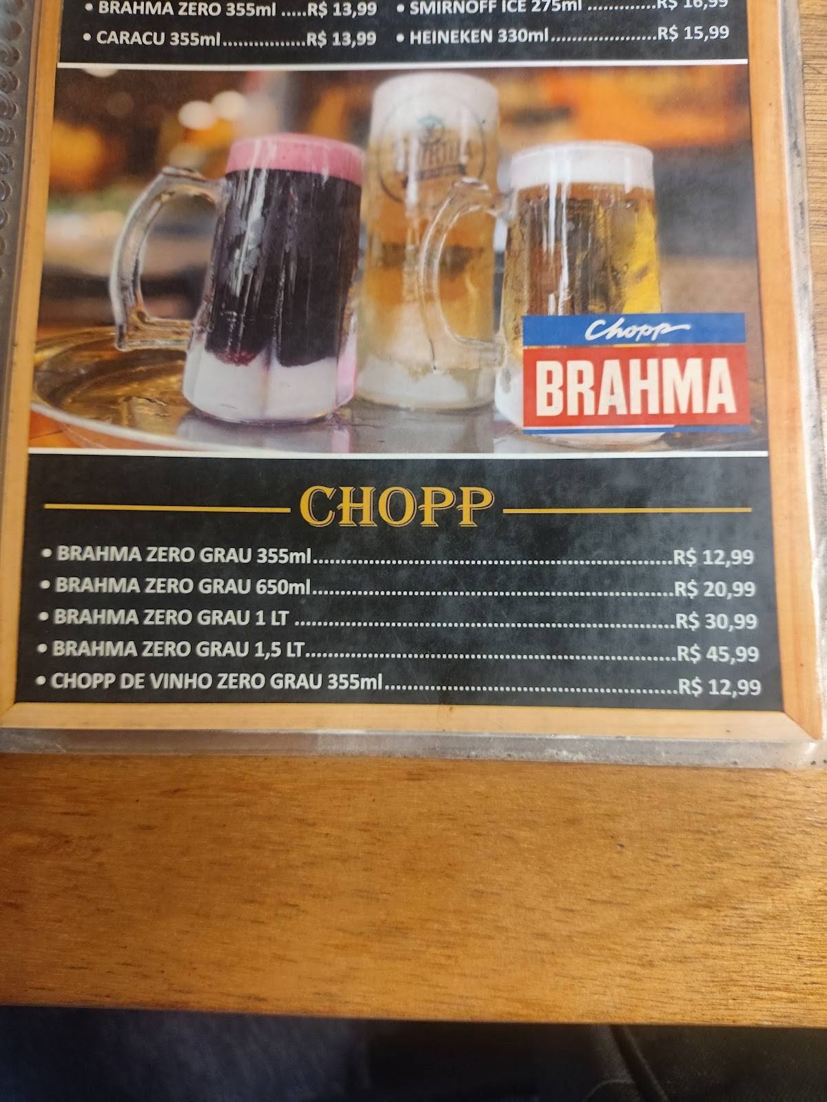 Flórida Bar e Restaurante cardápio