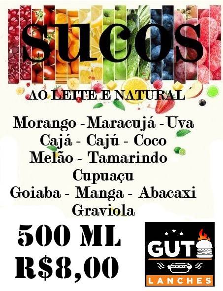 GUTO LANCHES (SÃO JOÃO DE MERITI) cardápio