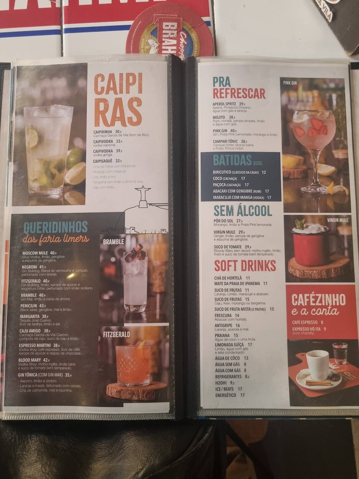 GAROTA DA VILA cardápio