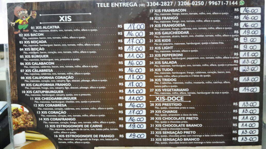 Gauchinho Lanches cardápio