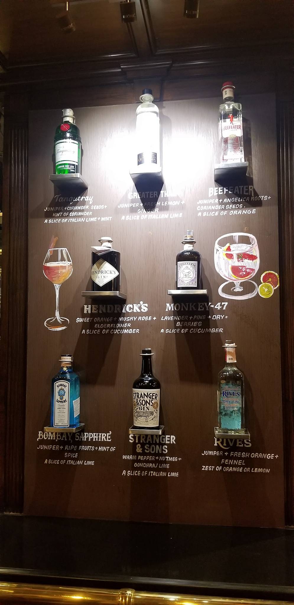 Geoffrey's menu
