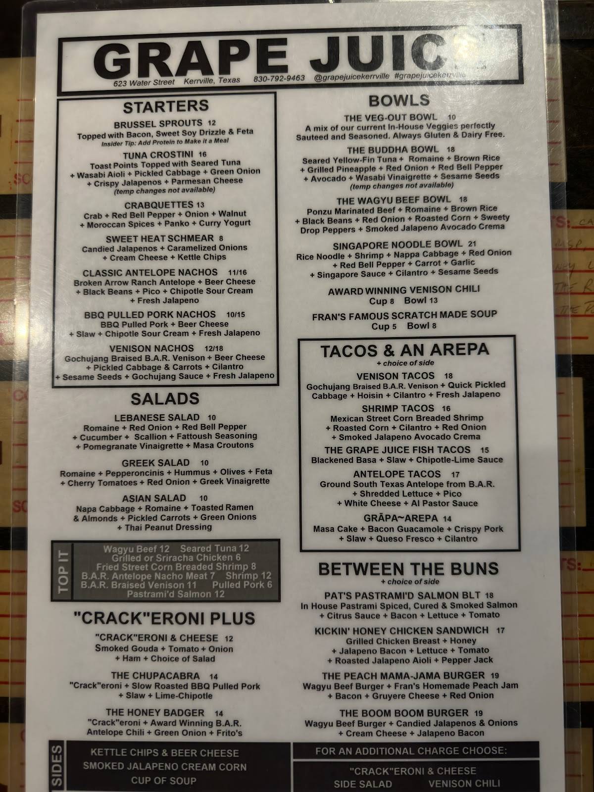 Grape Juice Restaurant Kerrville Tx - oatg4z2