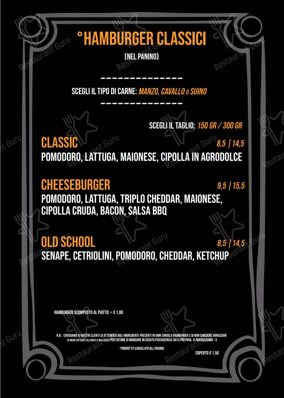 Menu per HornPub - Letojanni pub & bar
