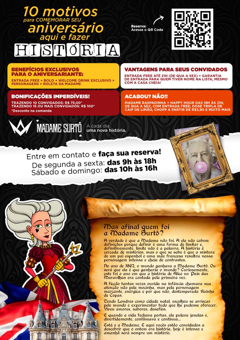 Madame Surtô cardápio
