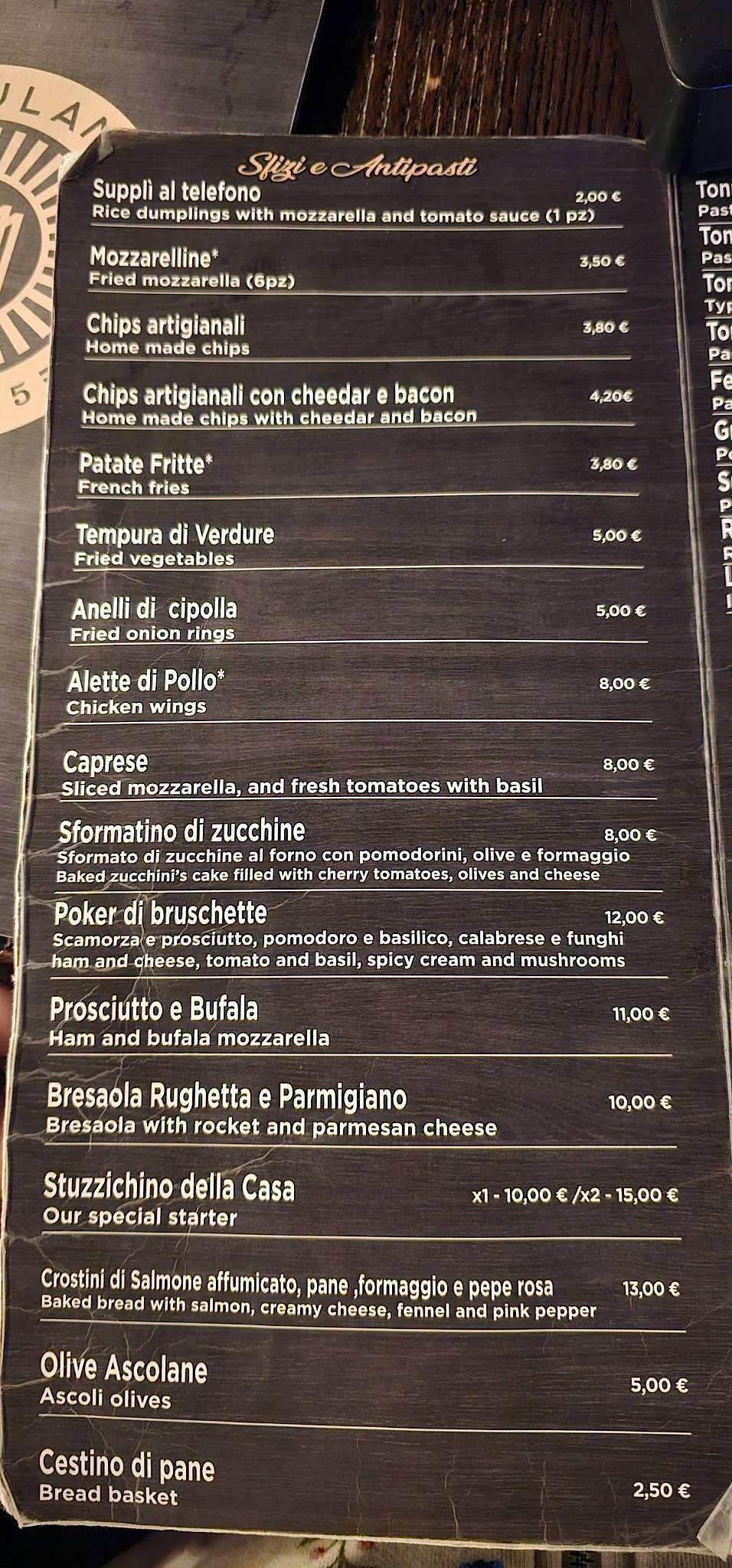 Menu di Merulana Cafè 