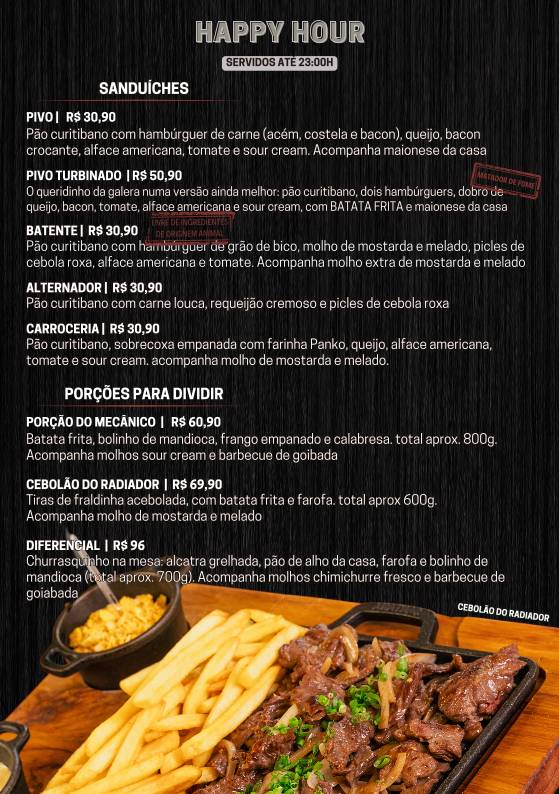 Mott Oficina Café cardápio