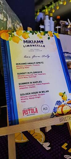 PCO Bar menu