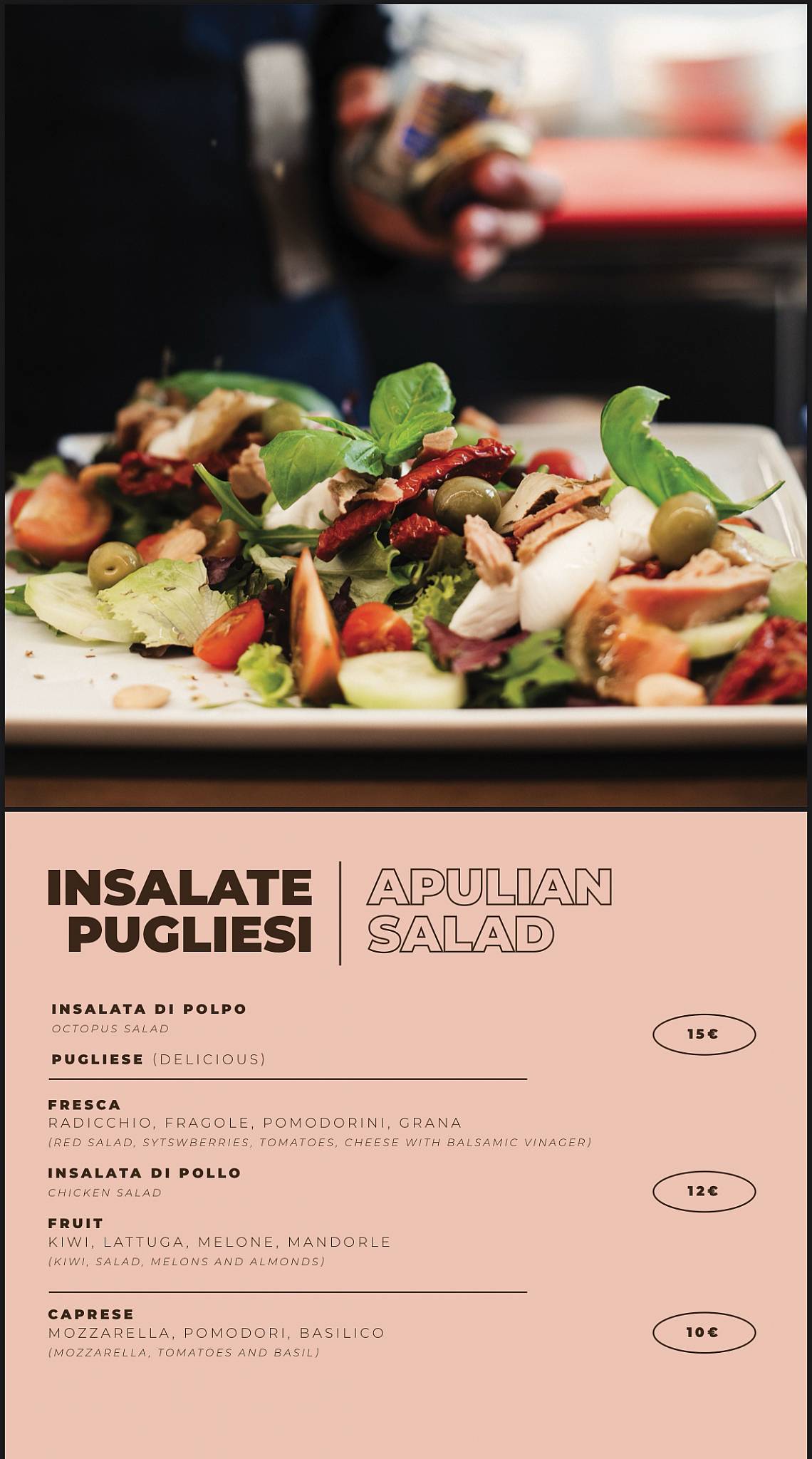 Menu di Pausa Cafè 