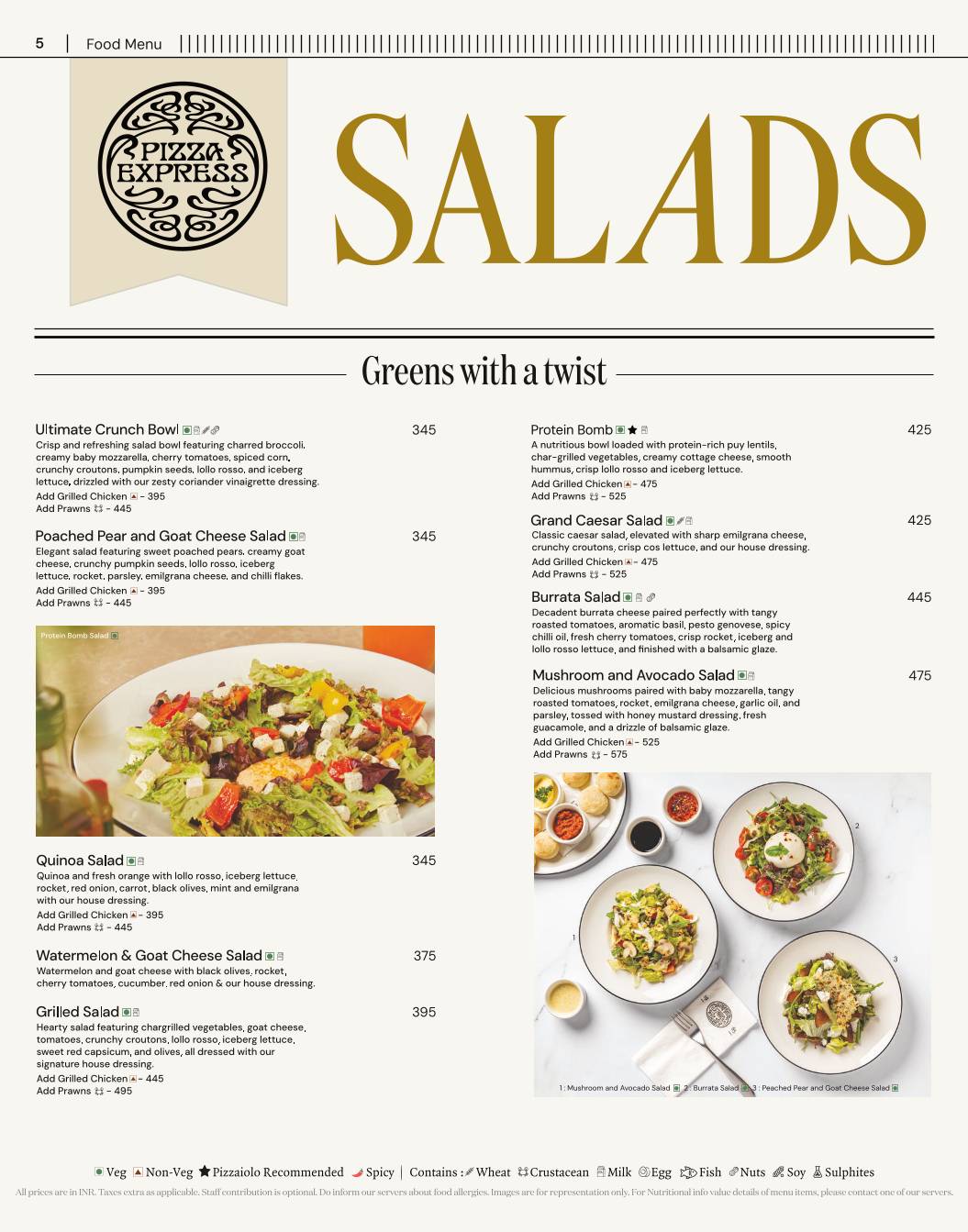 PizzaExpress menu