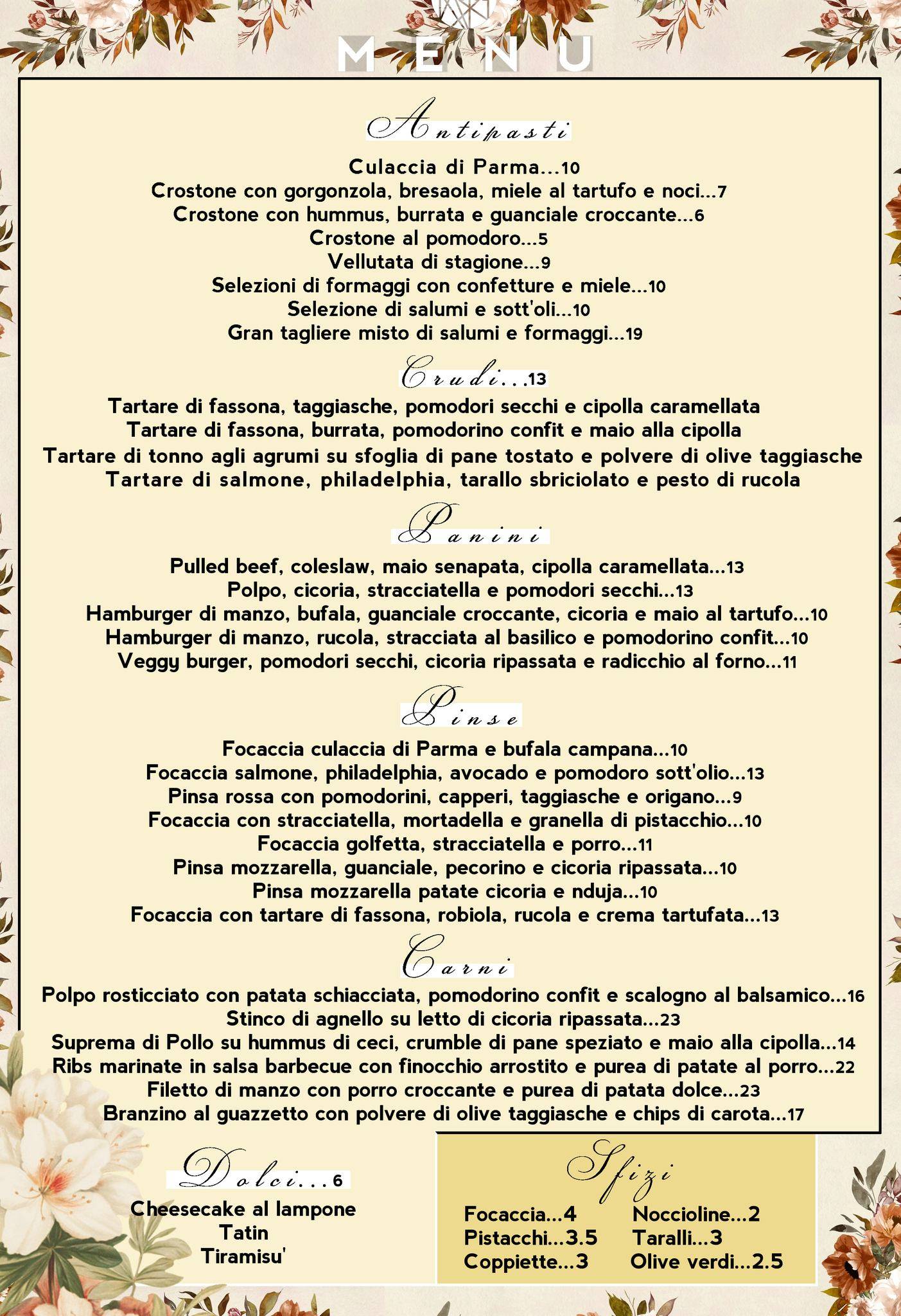 Menu di Radice 
