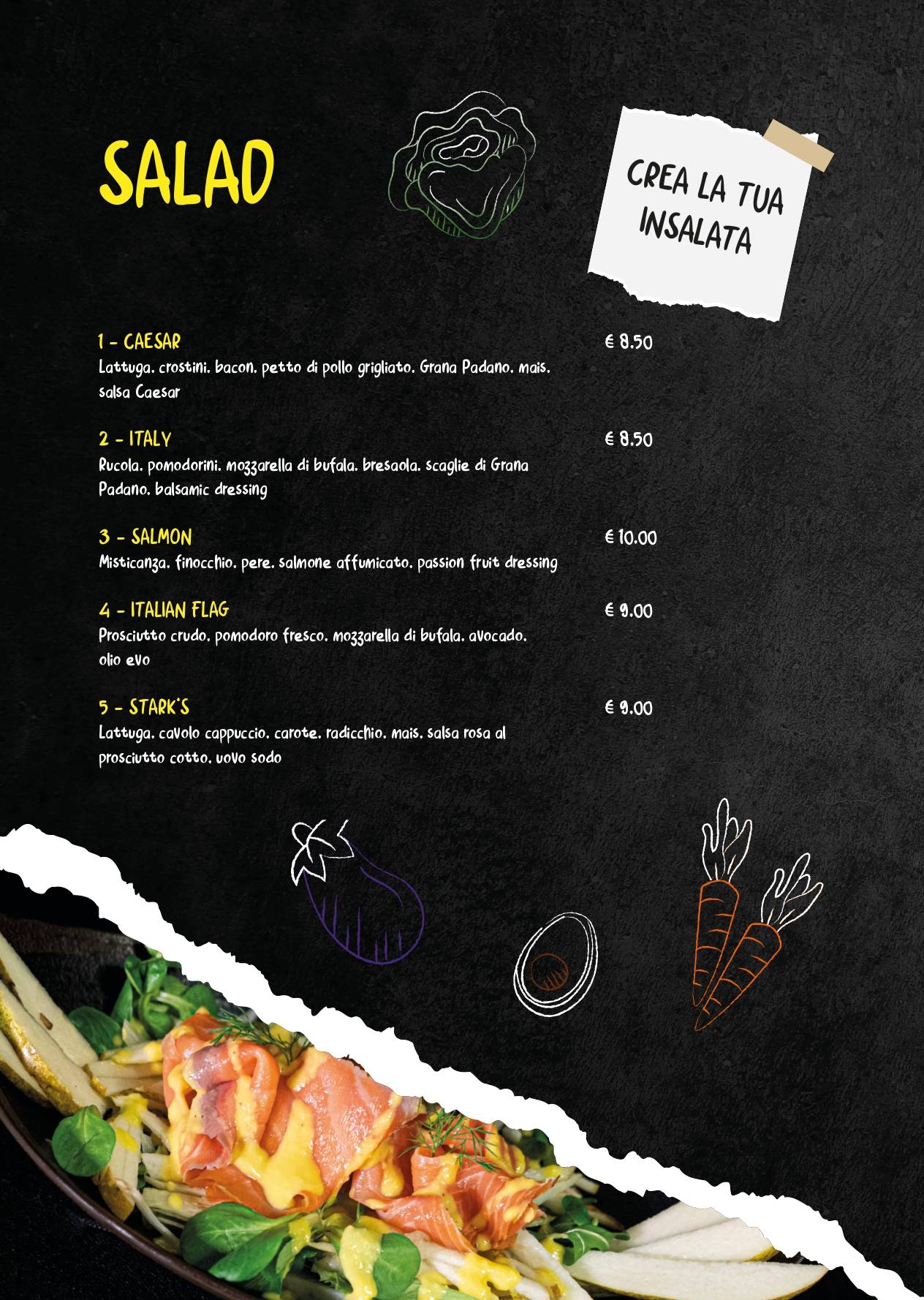 Menu di Stark's Cafè 