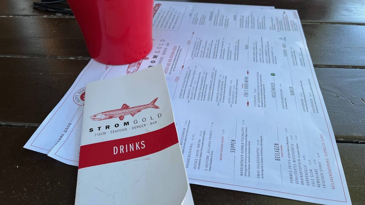 Menu de Stromgold Das Fischrestaurant Warnemünde