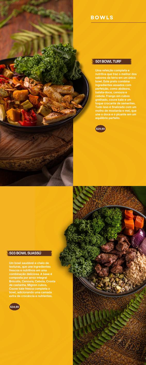 Tribo das Frutas cardápio