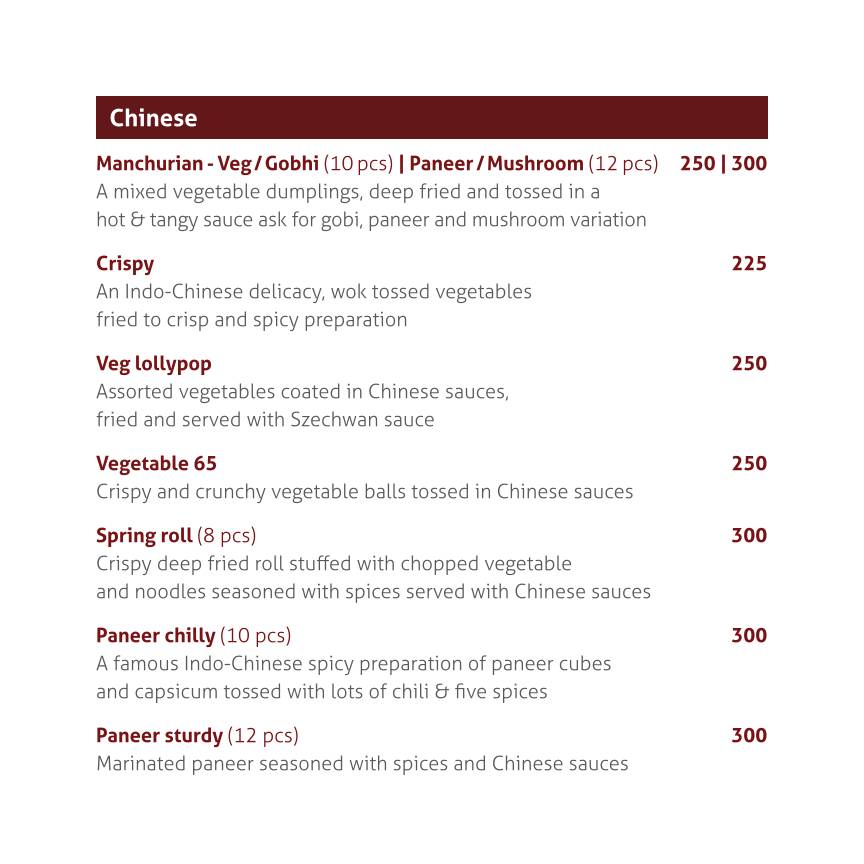 Pukhraj Restaurant menu