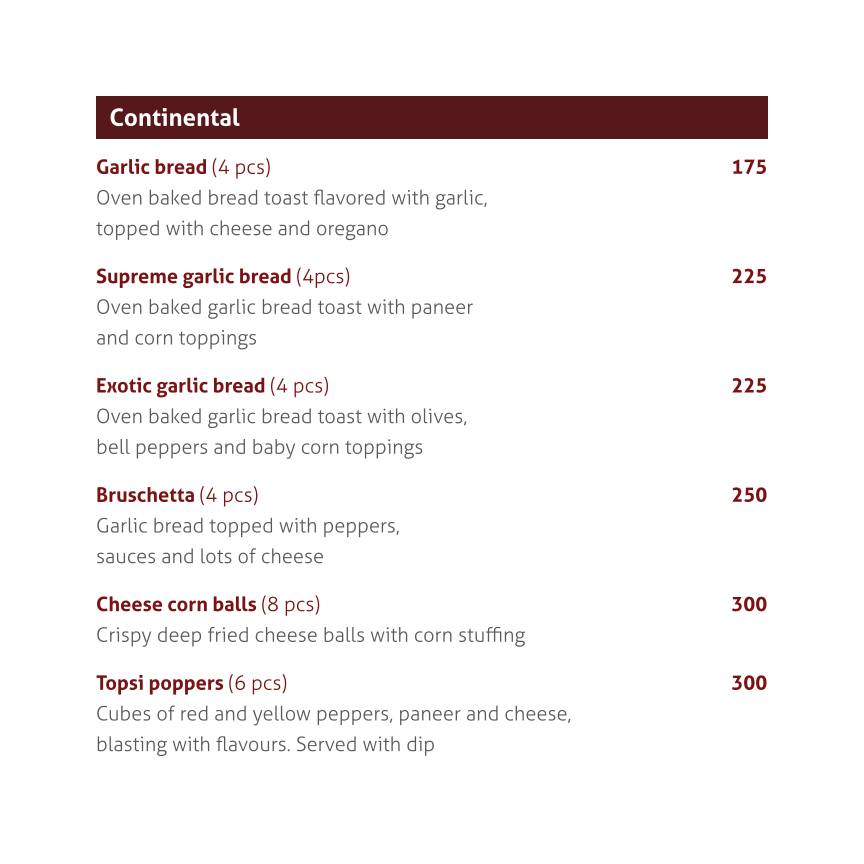 Pukhraj Restaurant menu