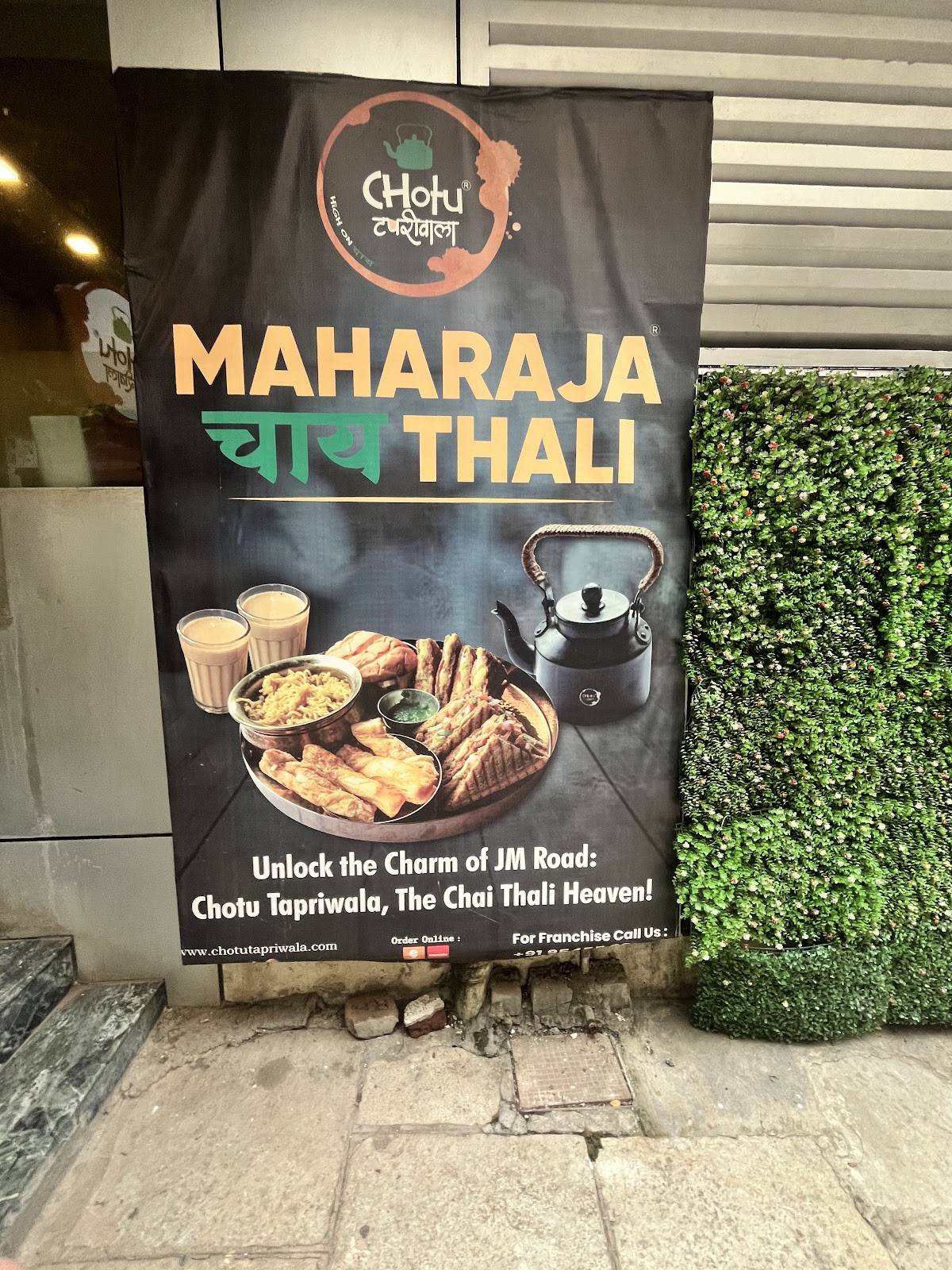 Chotu Tapriwala - JM Road menu
