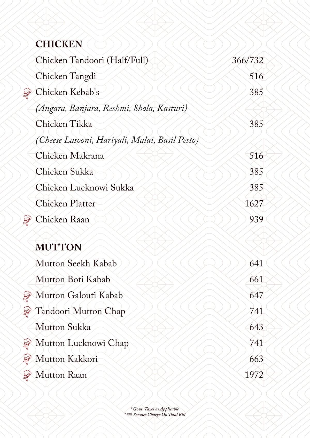 Kokkita Restaurant and Bar menu