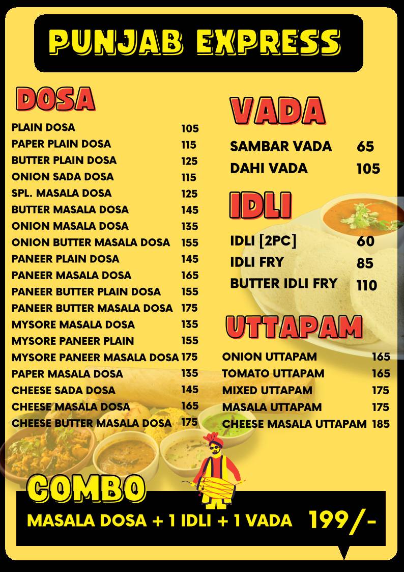 Punjab Restaurant & Madras Tiffin [ Barrackpore ] menu
