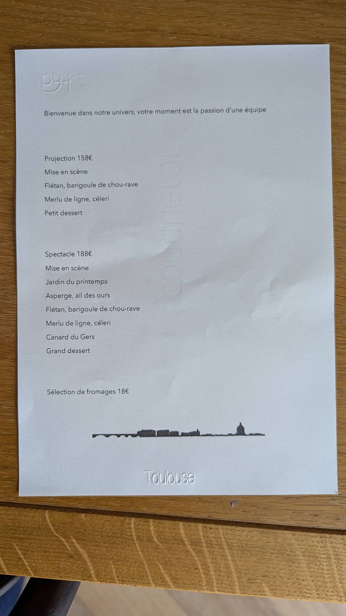 Menu de Py-r