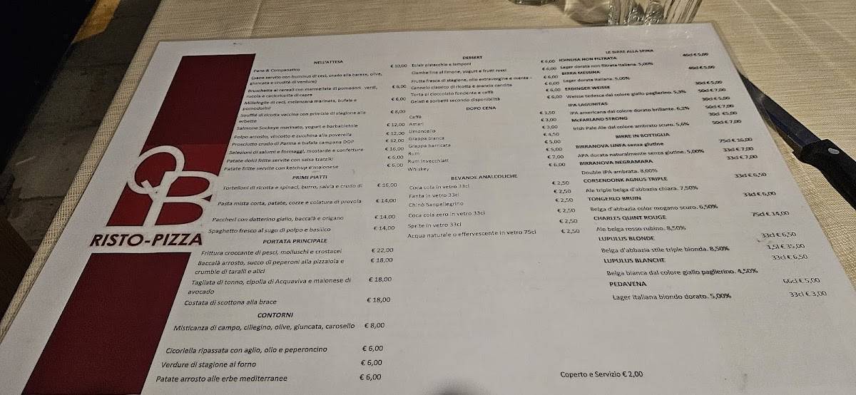 Menu di Quanto Basta 