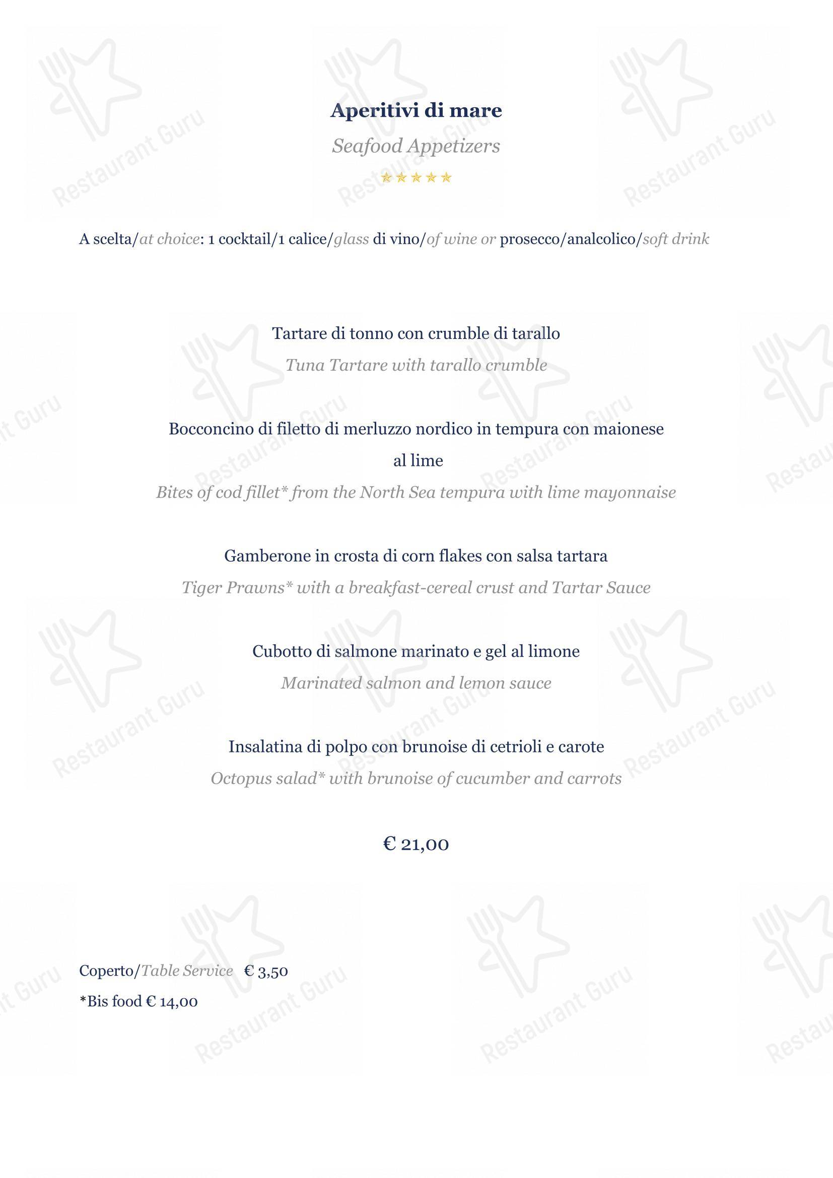 Основное меню per BV Quarry Rooftop Terrace Matera - Restaurant Garden Inn pub & bar