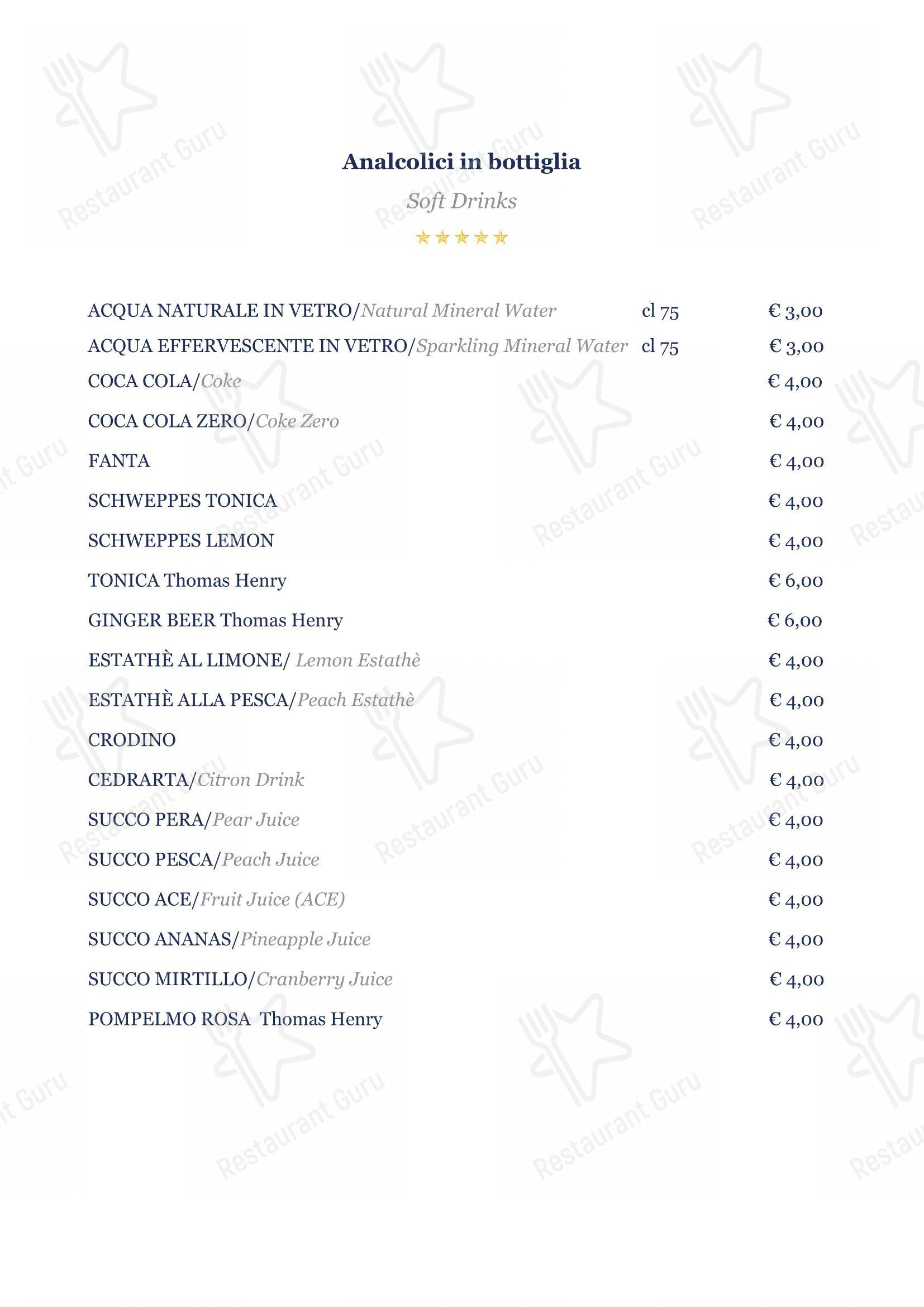 BV Quarry Rooftop Terrace Matera - Restaurant Garden Inn in Matera - Основное меню