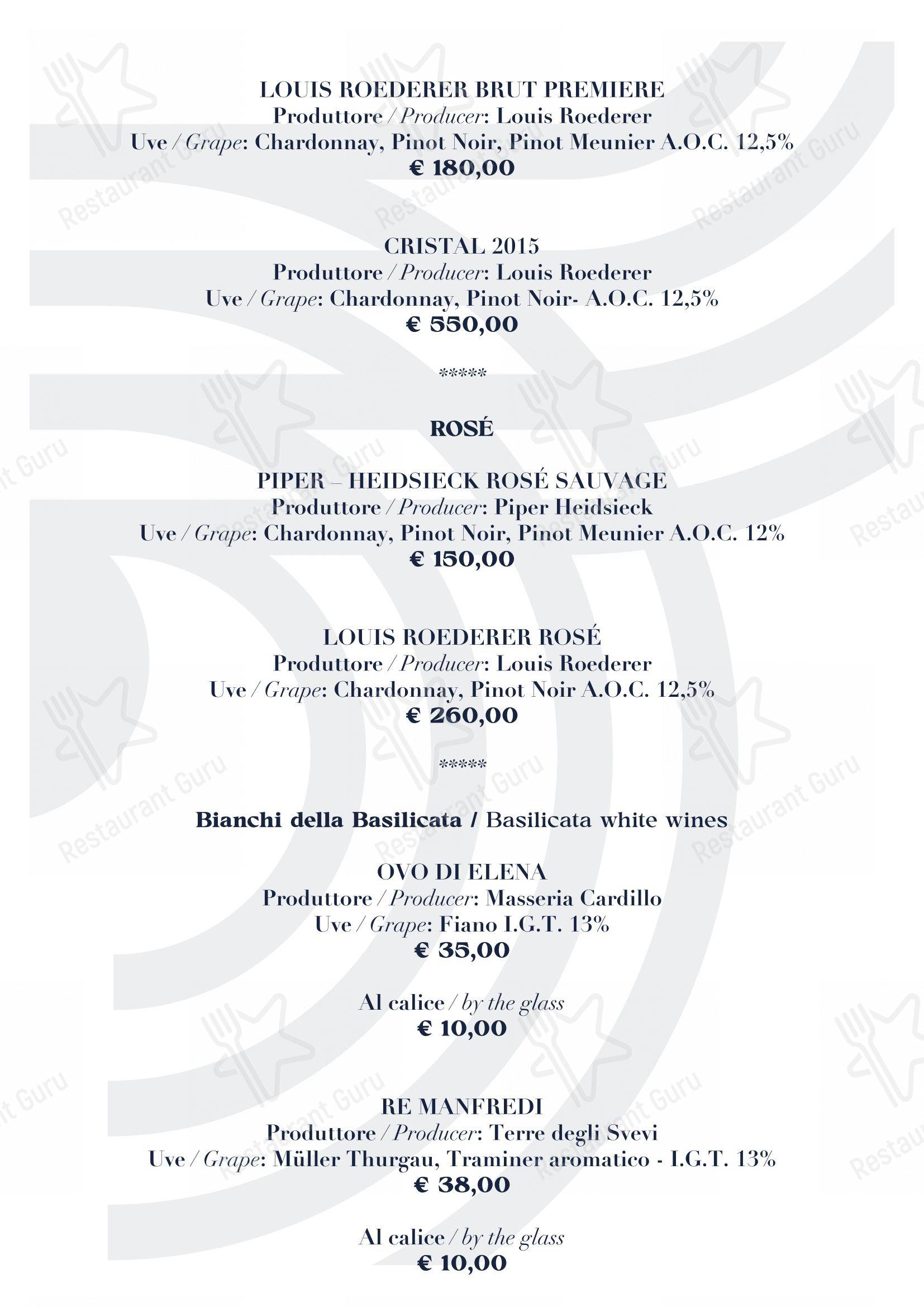 BV Quarry Rooftop Terrace Matera - Restaurant Garden Inn in Matera - Takeaway Menu