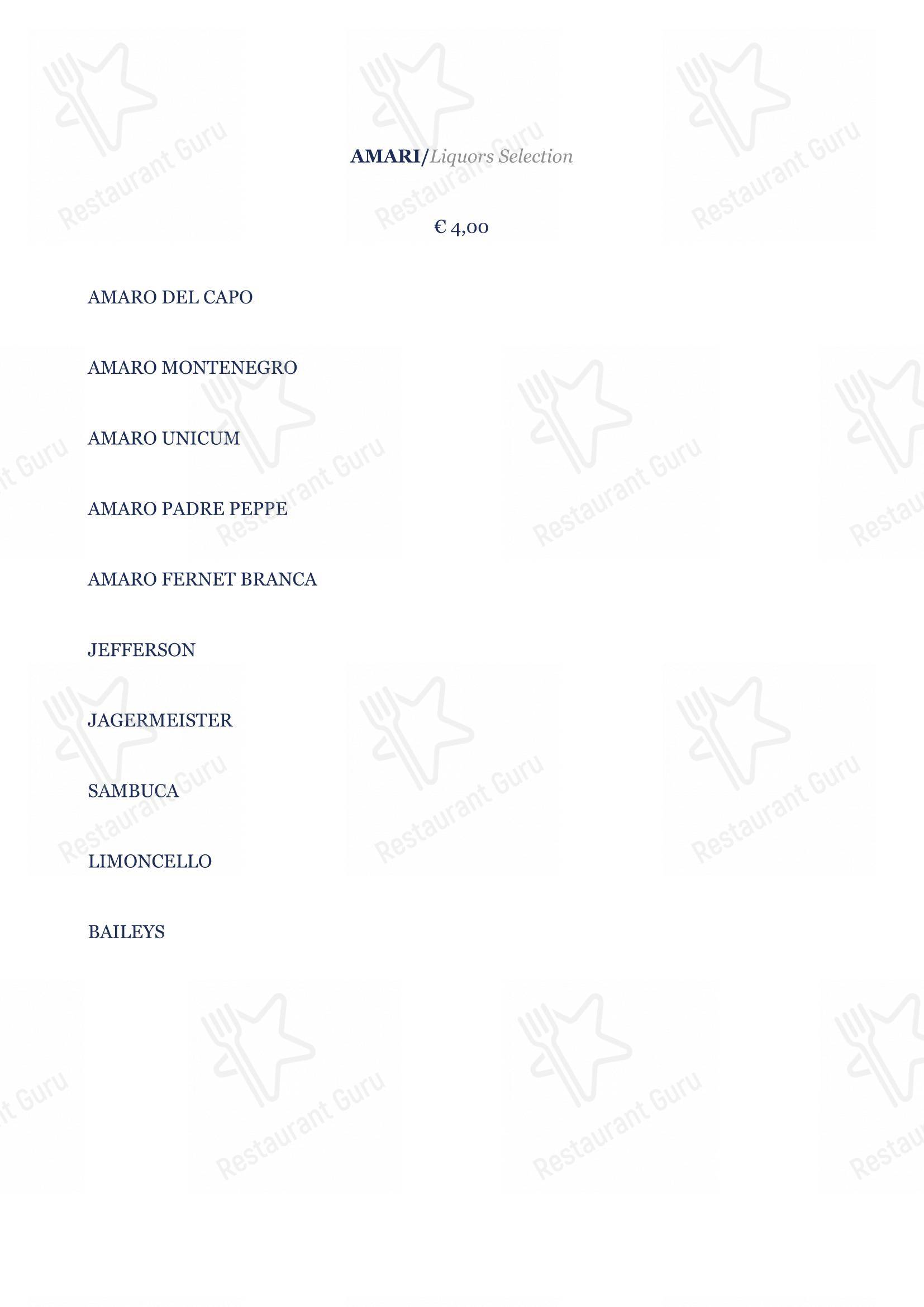 BV Quarry Rooftop Terrace Matera - Restaurant Garden Inn in Matera - Основное меню