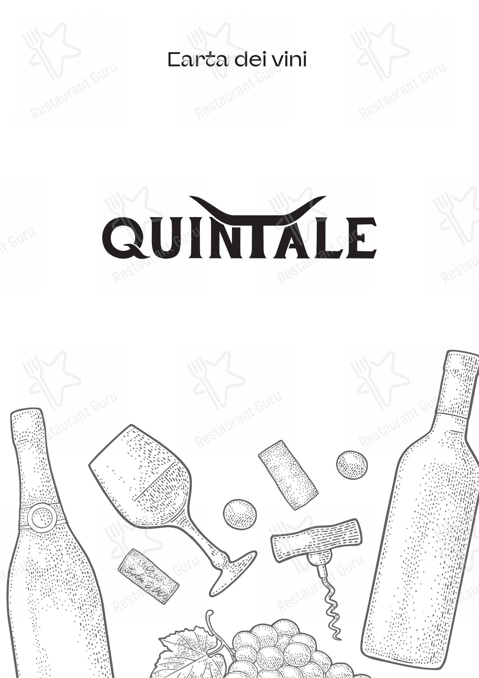 Menu di Quintale - Основное меню