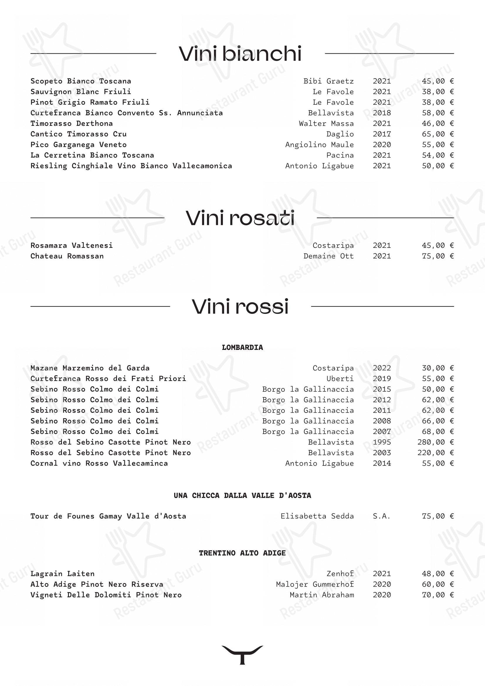 Menu di Quintale - Основное меню