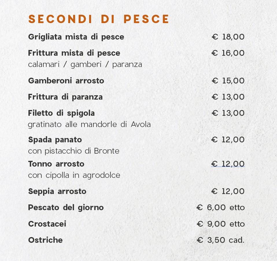 Menu di Quore Matto 