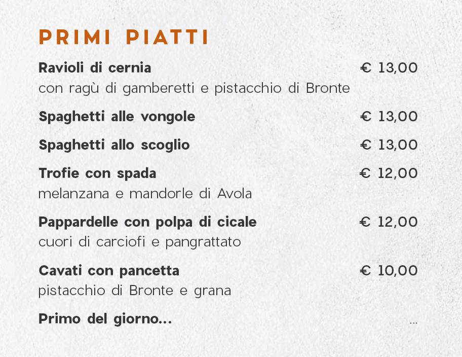 Menu di Quore Matto 