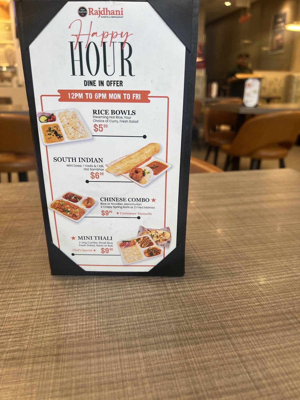 Menu de Rajdhani Sweets & Restaurant (Torbram)