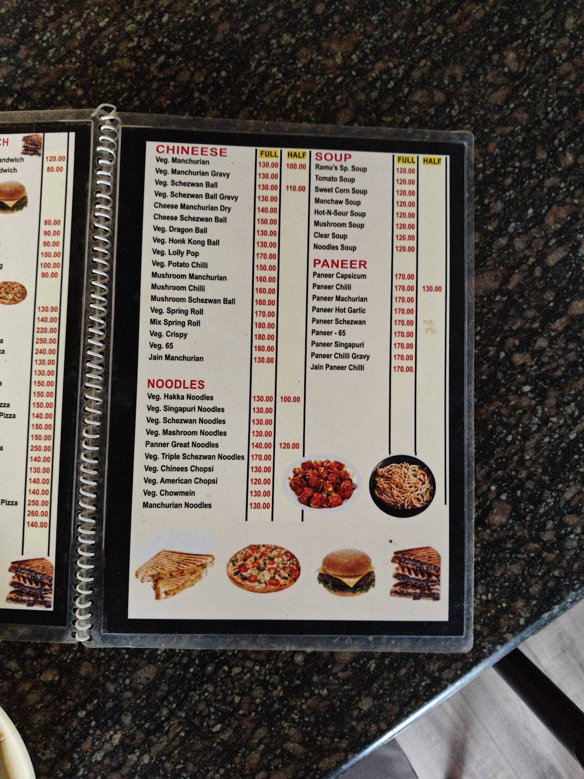 Ramus open house menu