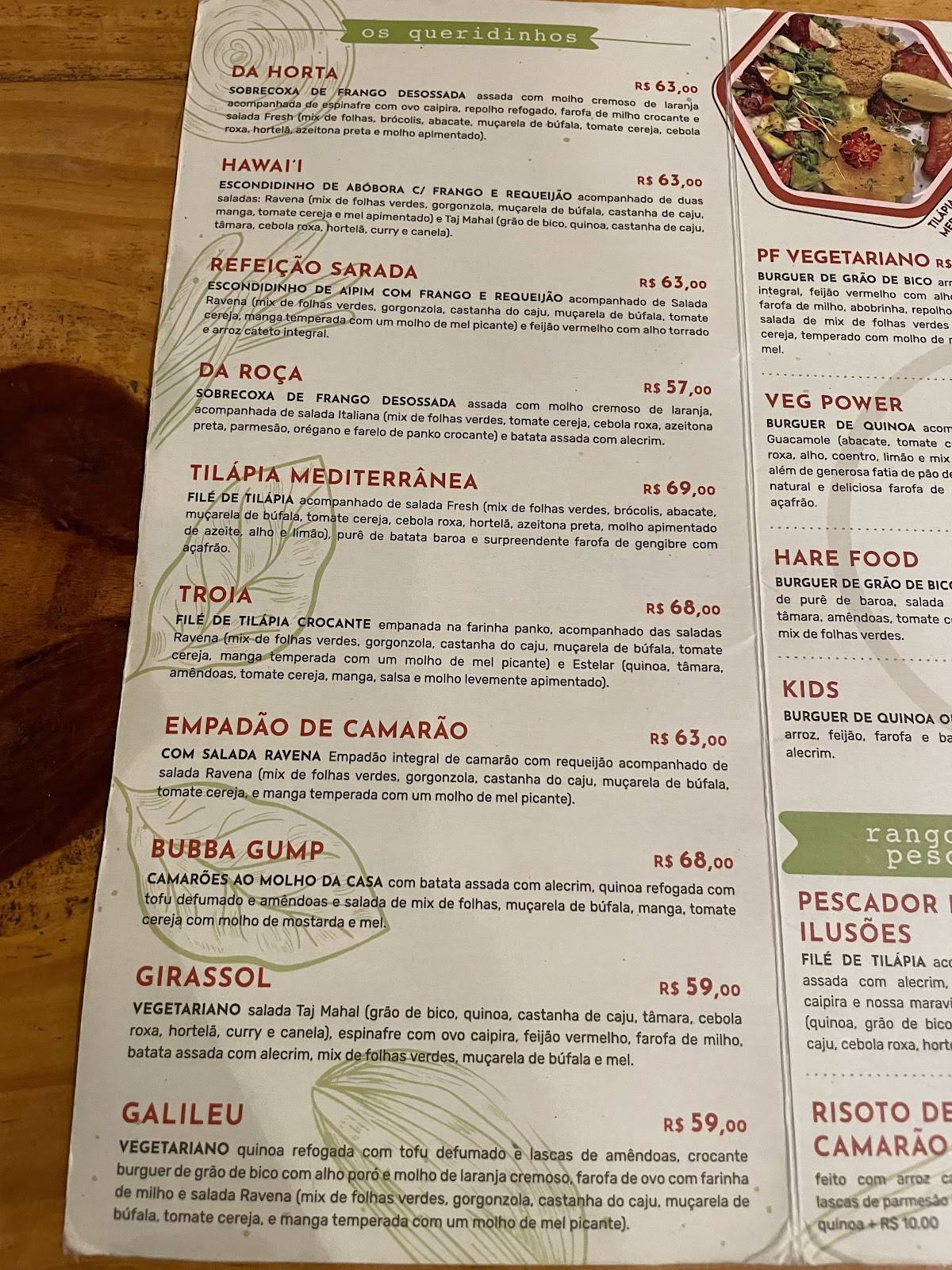 Rango Sarado - Flamengo cardápio