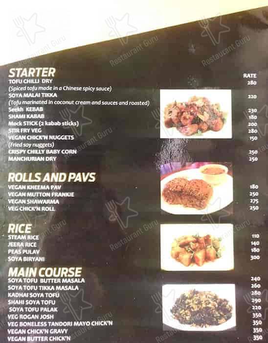 Rare Earth Cafe - Where Compassion Meets Flavor 100% Vegan & Jain menu