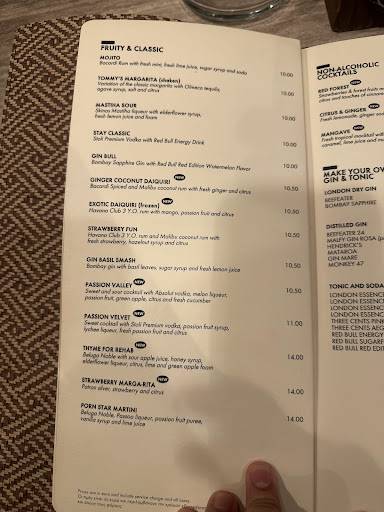 Menu de Rebuke Lounge