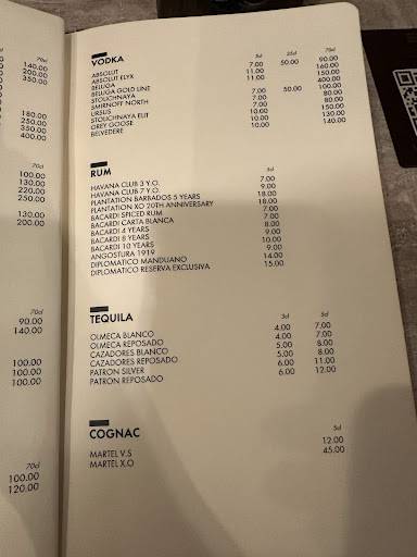 Menu de Rebuke Lounge